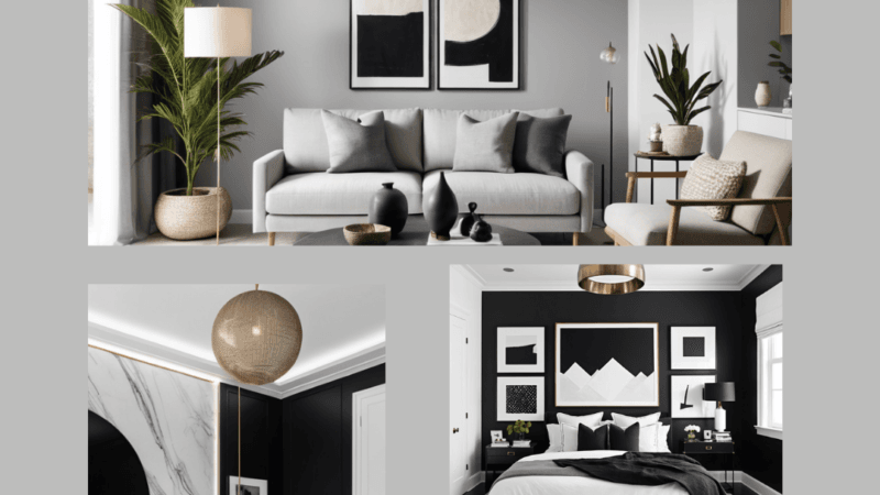 bedroom design ideas black and white