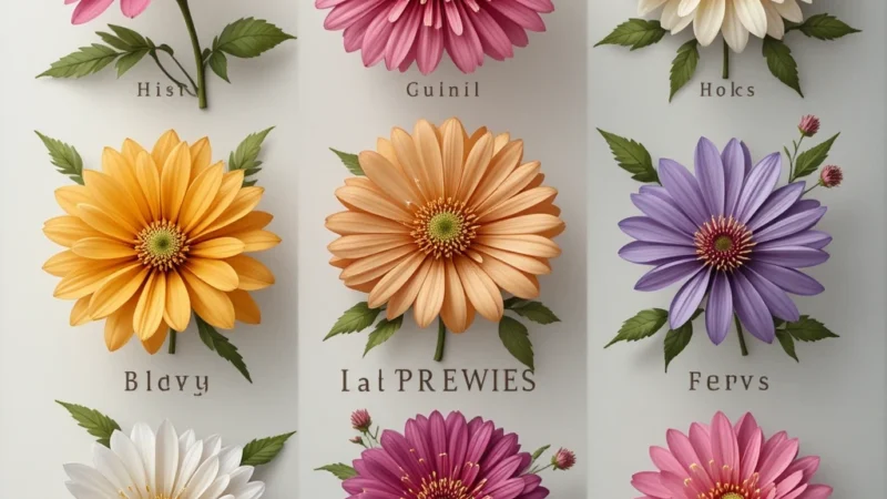 Names of Flowers A Comprehensive Guide to Beautiful Blooms